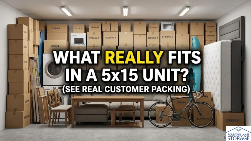 What Actually Fits in a 5x15 Storage Unit