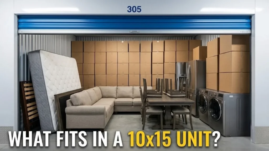 What Fits Inside a 10 by 15 Storage Unit