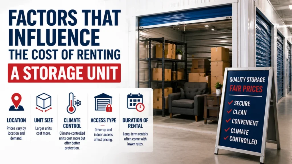 Factors That Influence the Cost of Renting a Storage Unit