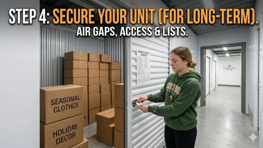 Step 4 Secure the Unit for the Long Term