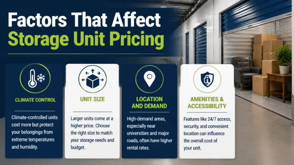 Factors That Affect Storage Unit Pricing