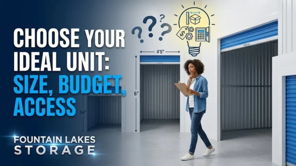 How to Choose the Right Self Storage Unit
