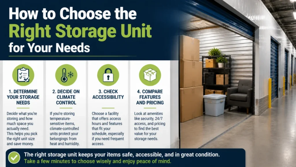 How to Choose the Right Storage Unit for Your Needs