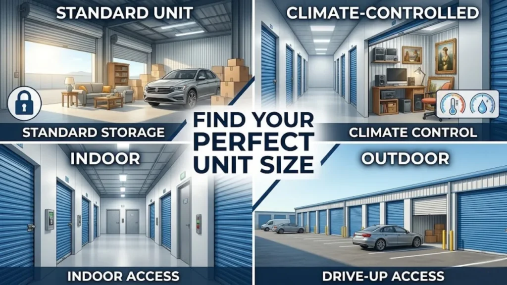 Types of Self Storage Units Available