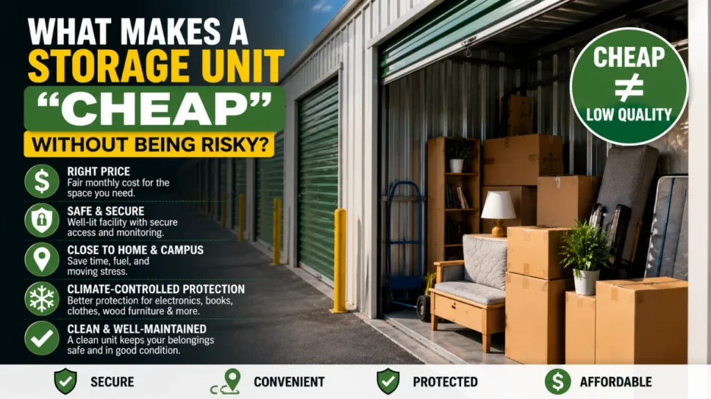 What Makes a Storage Unit “Cheap” Without Being Risky