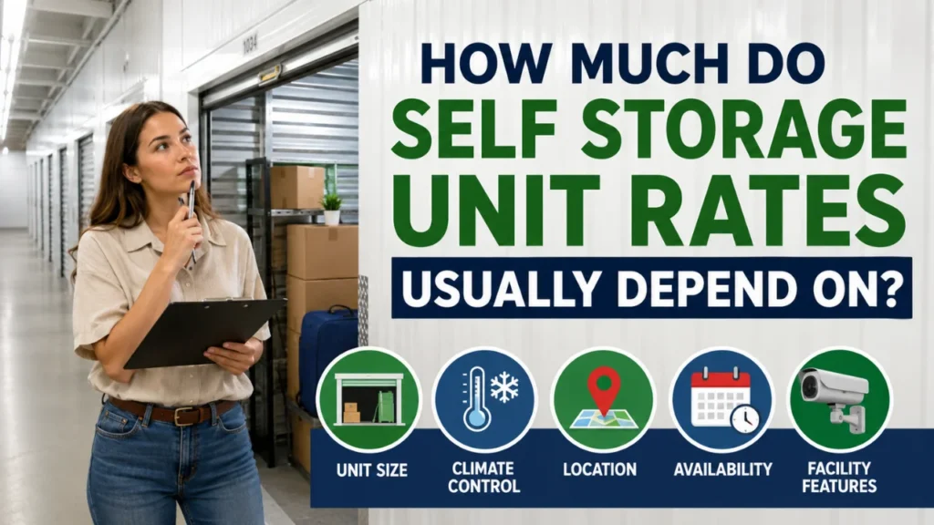 How Much Do Self Storage Unit Rates Usually Depend On