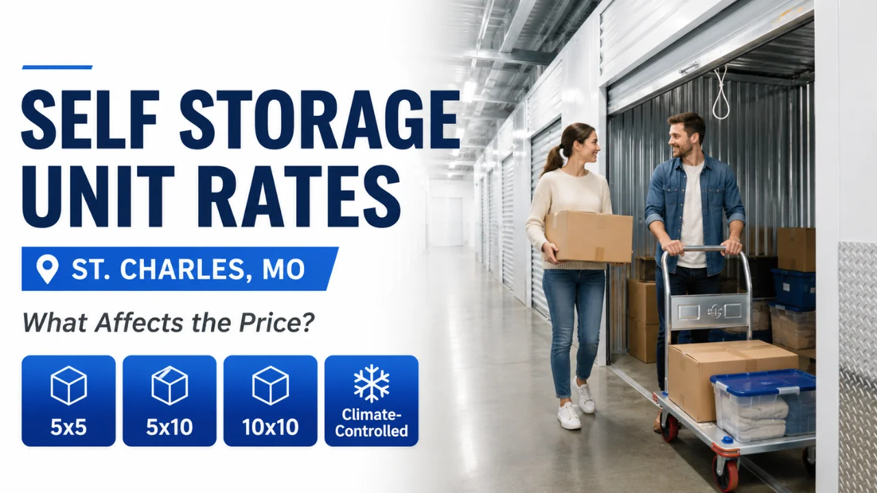 Self Storage Unit Rates in St Charles