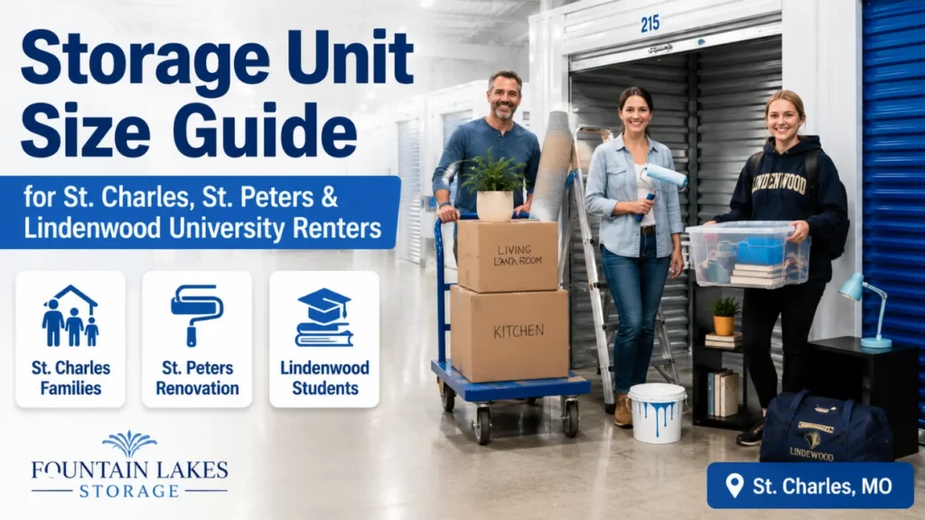 Storage Unit Size Guide for St. Charles, St. Peters & Lindenwood University Renters