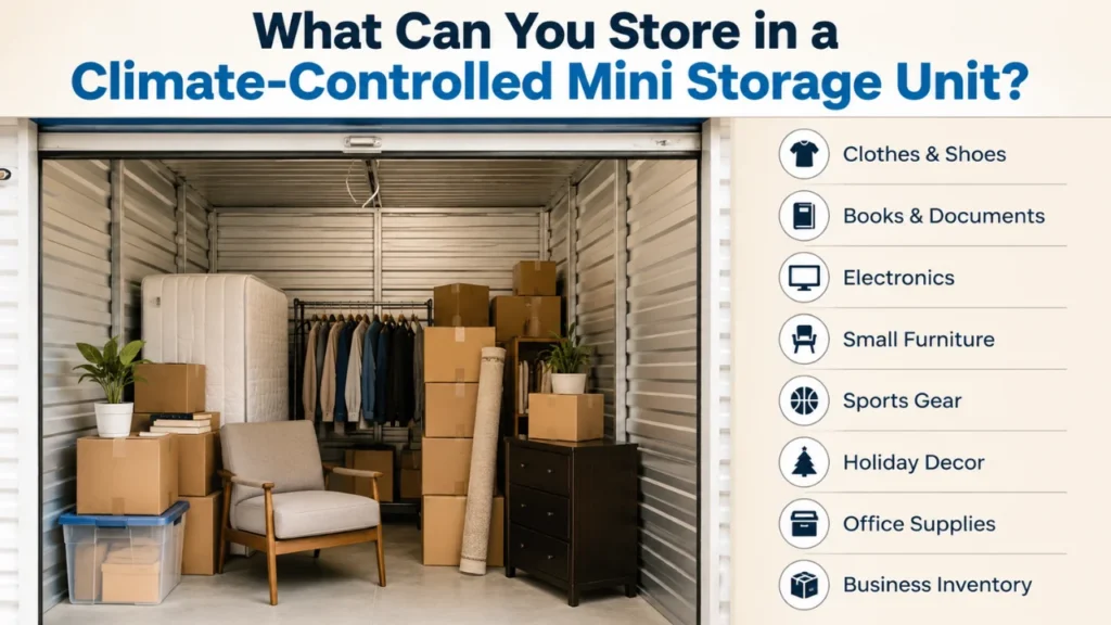 What Can You Store in a Climate-Controlled Mini Storage Unit