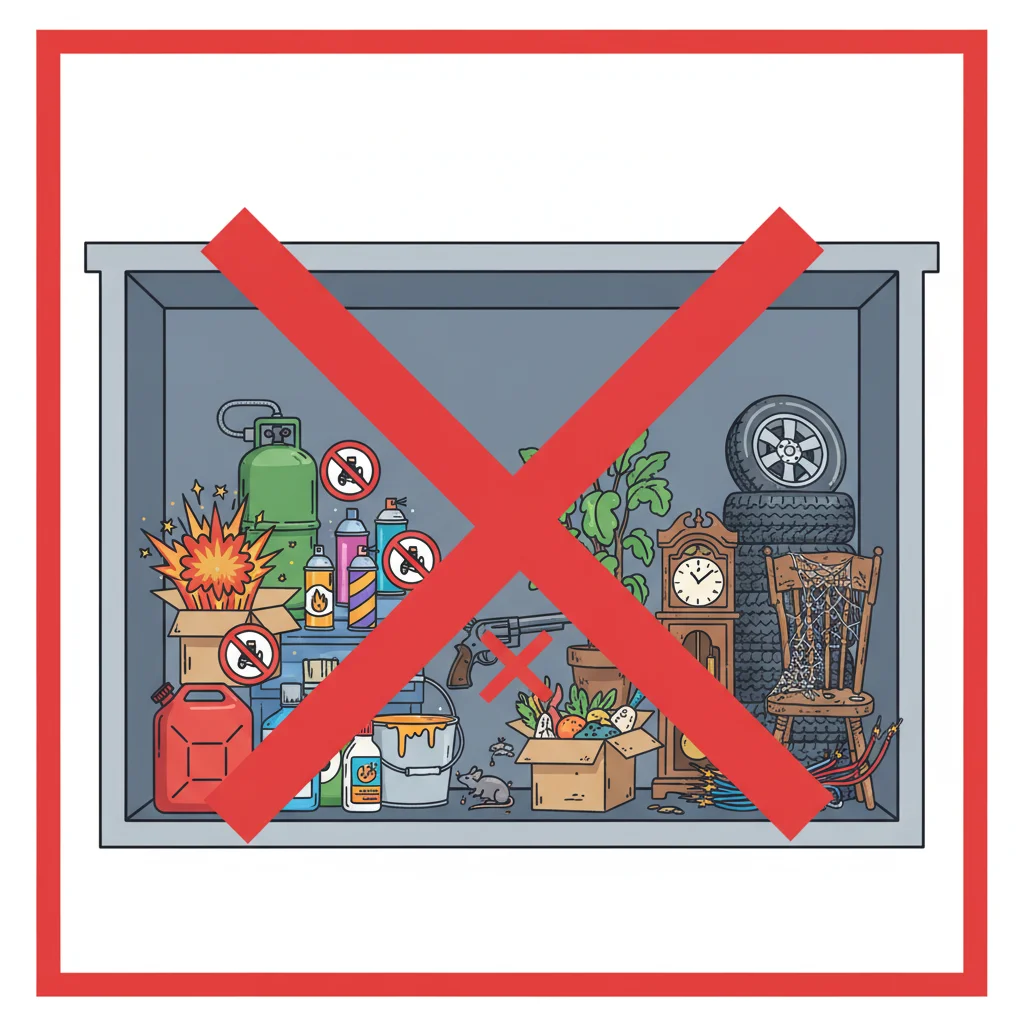 Complete Guide to What items are not allowed in a storage unit?